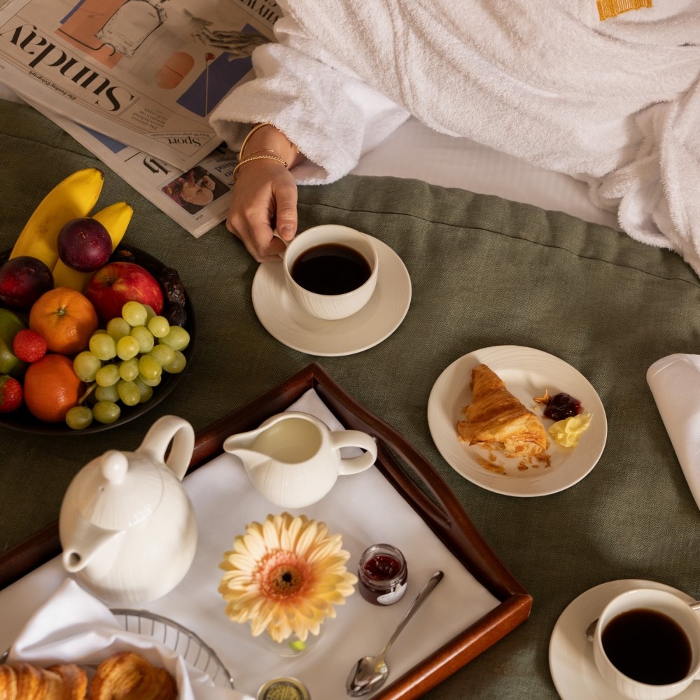 Guests can enjoy continental breakfast with perfect comfort in-room.